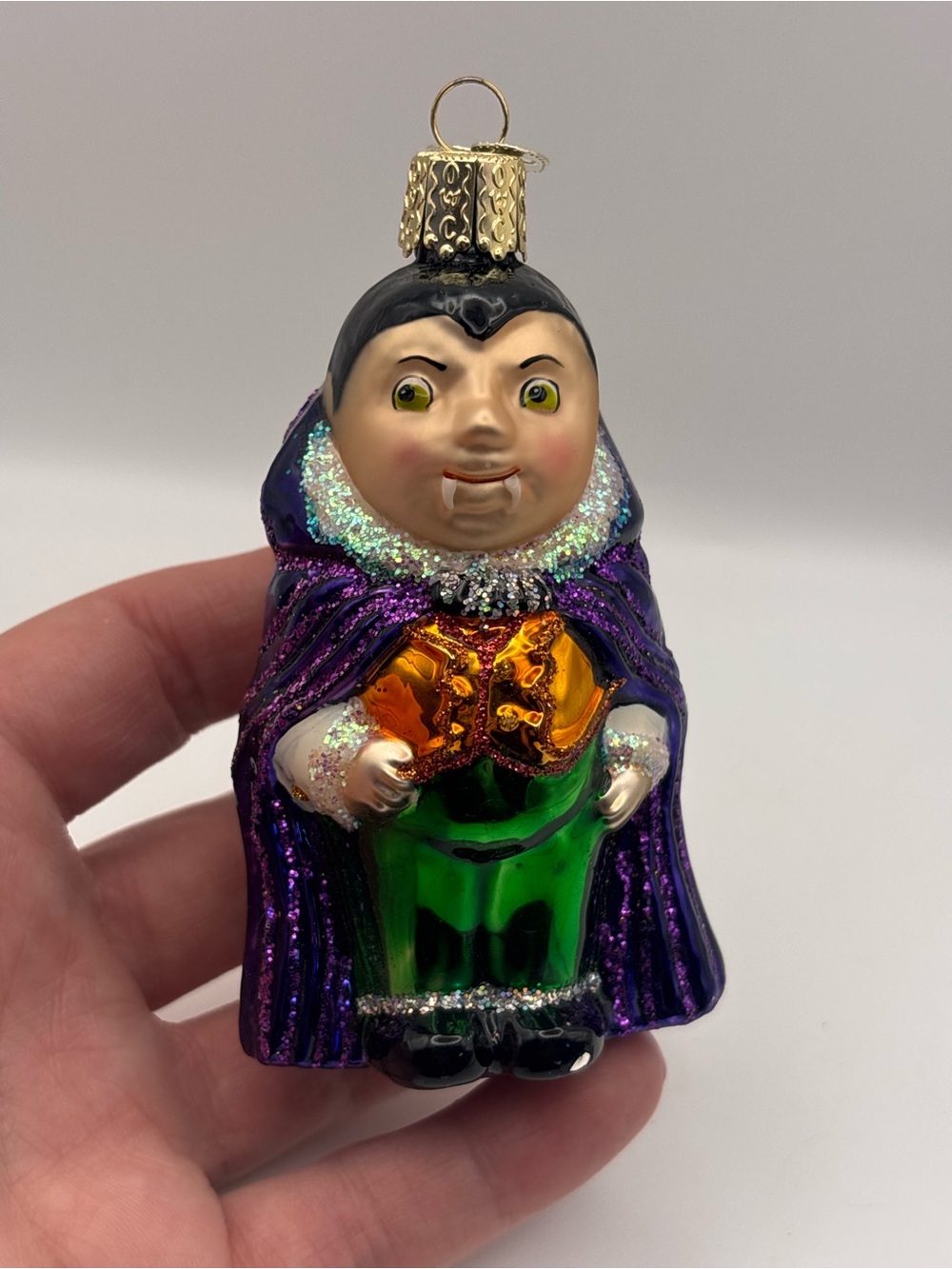 Old World Christmas, Lil' Dracula, Halloween Glass Tree Ornament